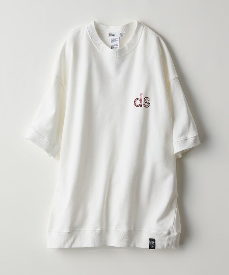 DSC / ラインストーンロゴ裏毛トップス TOPS Night STORE