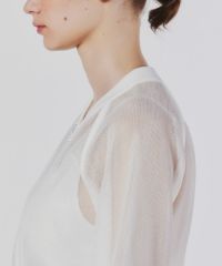 Sov. バルーンスリーブシアーブルゾン オフホワイト ダブスタ ソブ Sov. / バルーンスリーブシアーブルゾン OUTERS Night STORE