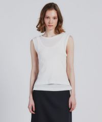Sov. - Sov. 　ソブ　トップス　ダブルスタンダードクロージング　グレー　新品 Sov. / レイヤード風タンクトップ(SALE) TOPS Night STORE
