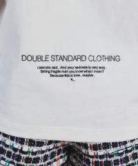 DSC / 筆記体ロゴ刺繍天竺Tシャツ TOPS Night STORE | ダブル