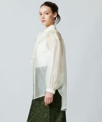 極美品　ジャーナルスタンダード　ボウタイビッグシャツ　23aw　洗える DSC / ボウタイシアーシャツ(WEB限定)(SALE) TOPS Night STORE