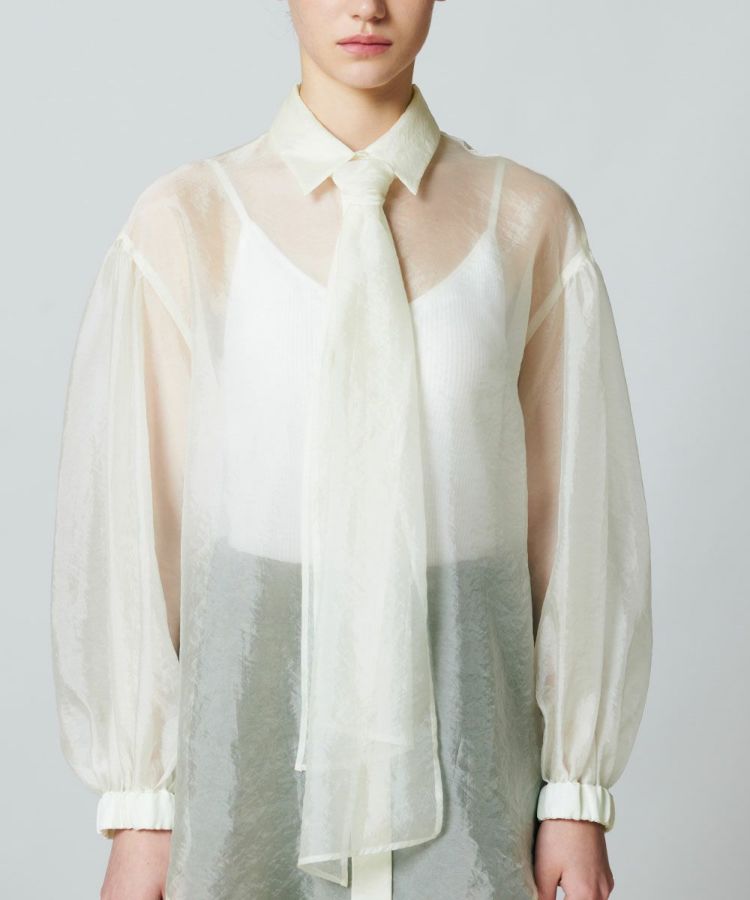 【2025年最新】海外限定の人気アイテム DSC / ボウタイシアーシャツ(WEB限定) TOPS Night STORE トップス