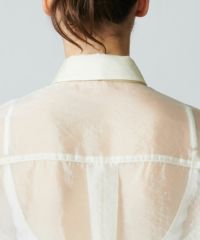 極美品　ジャーナルスタンダード　ボウタイビッグシャツ　23aw　洗える DSC / ボウタイシアーシャツ(WEB限定)(SALE) TOPS Night STORE