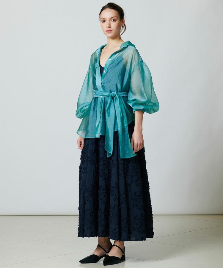 DSC / ボウタイシアーシャツ(WEB限定)(SALE) TOPS Night STORE
