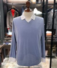 D/him ESSENTIAL ロングスリーブベロアポロ (SALE) TOPS Night STORE | ダブルスタンダードクロージング公式通販