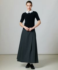 極美品　Sov. パワーショルダーニット　ブラック　38 リブ　ダブスタ 極美品 Sov. パワーショルダーニット ブラック 38 リブ ダブスタ