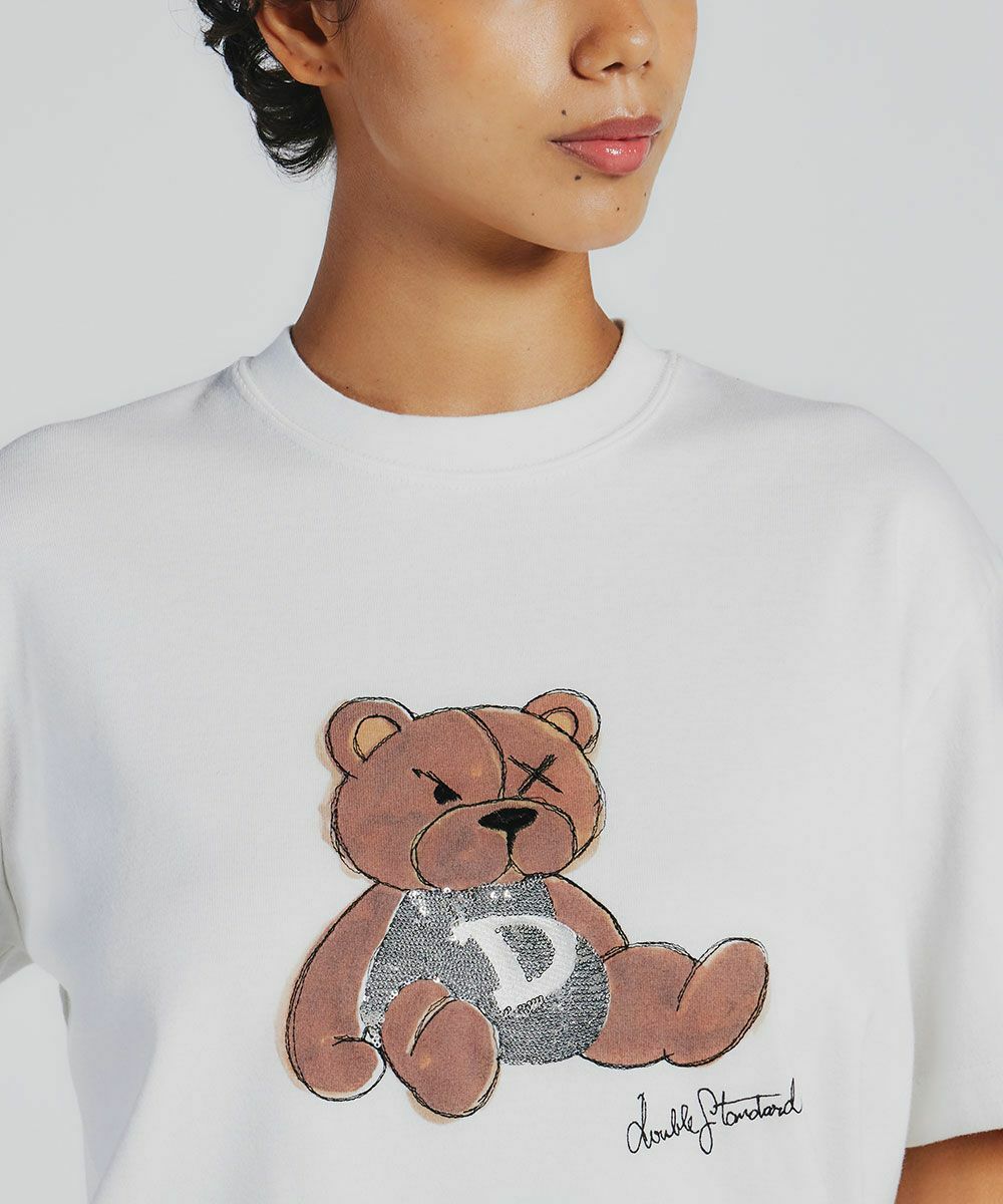 DSC / ベアプリントフライスTシャツ TOPS Night STORE | ダブル 