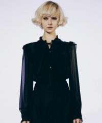 Sov. / ギャザーフリルデザインブラウス TOPS Night STORE