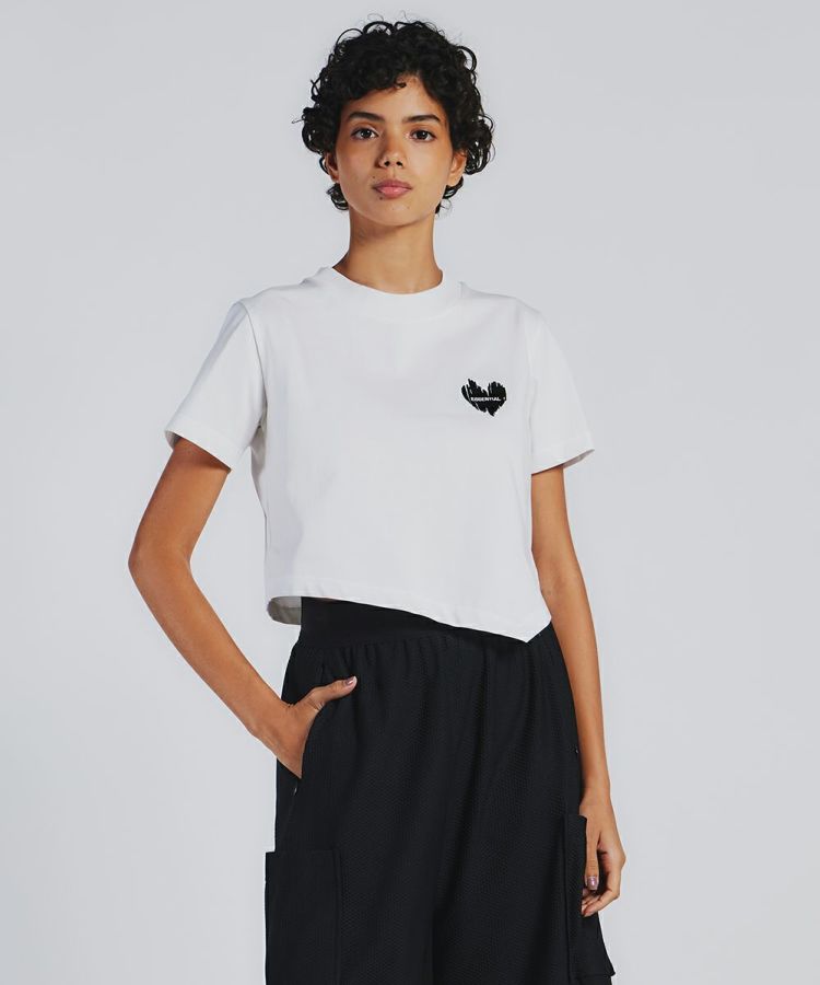 ダブルスタンダード　ESSENTIAL ショート丈カットソー DOUBLE STANDARD CLOTHING｜ダブル スタンダード クロージングの