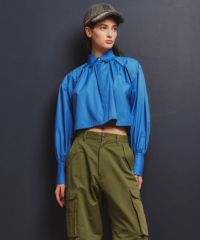 DSC / ギャザーショートブラウス(SALE) TOPS Night STORE