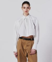 【24年製】ダブルスタンダードクロージング DSC / ギャザーショートブラウス DSC / ギャザーショートブラウス(SALE) TOPS Night STORE