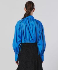 DSC / ギャザーショートブラウス(SALE) TOPS Night STORE