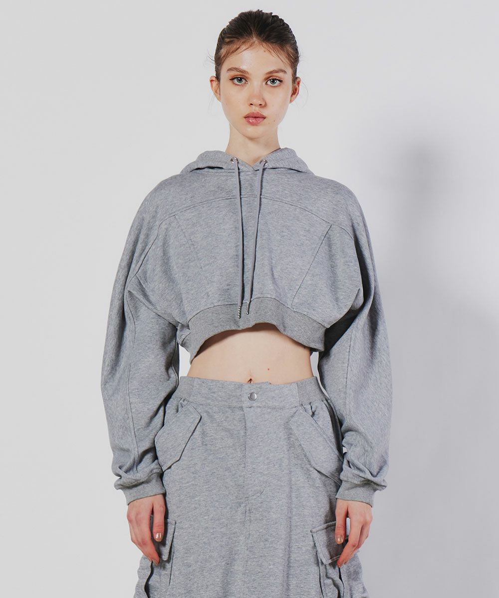 ESSENTIAL / ライト裏毛ショートパーカー ESSENTIAL Night STORE  