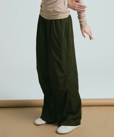 ESSENTIAL / ウエストギャザーロングワンピース DRESS Night