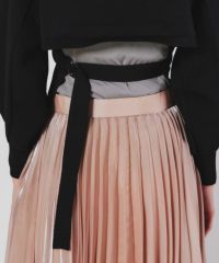 極美品　Sov. パワーショルダーニット　ブラック　38 リブ　ダブスタ 極美品 Sov. パワーショルダーニット ブラック 38 リブ ダブスタ