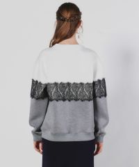 Sov.レースニット Sov. / レースダンボールニットプルオーバー TOPS Night STORE