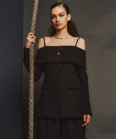 Sov. / オフショルダージャケット(SALE) ブルゾン・ジャケット Night