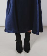 Sov. / サテンフレアスカート(SALE) BOTTOMS Night STORE