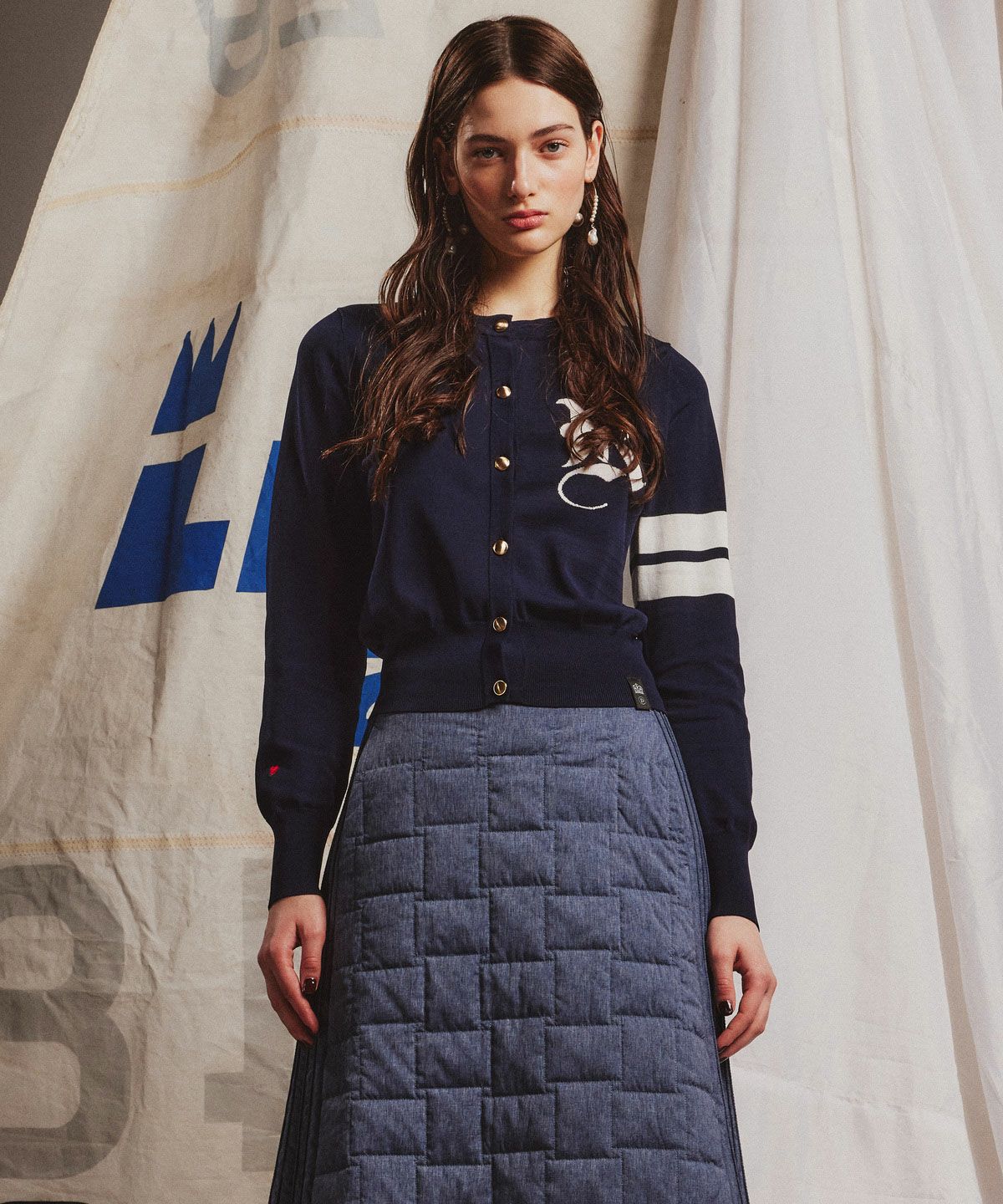 BONCOURA IVYカーディガン コヨーテ (限定色) 吊る 36