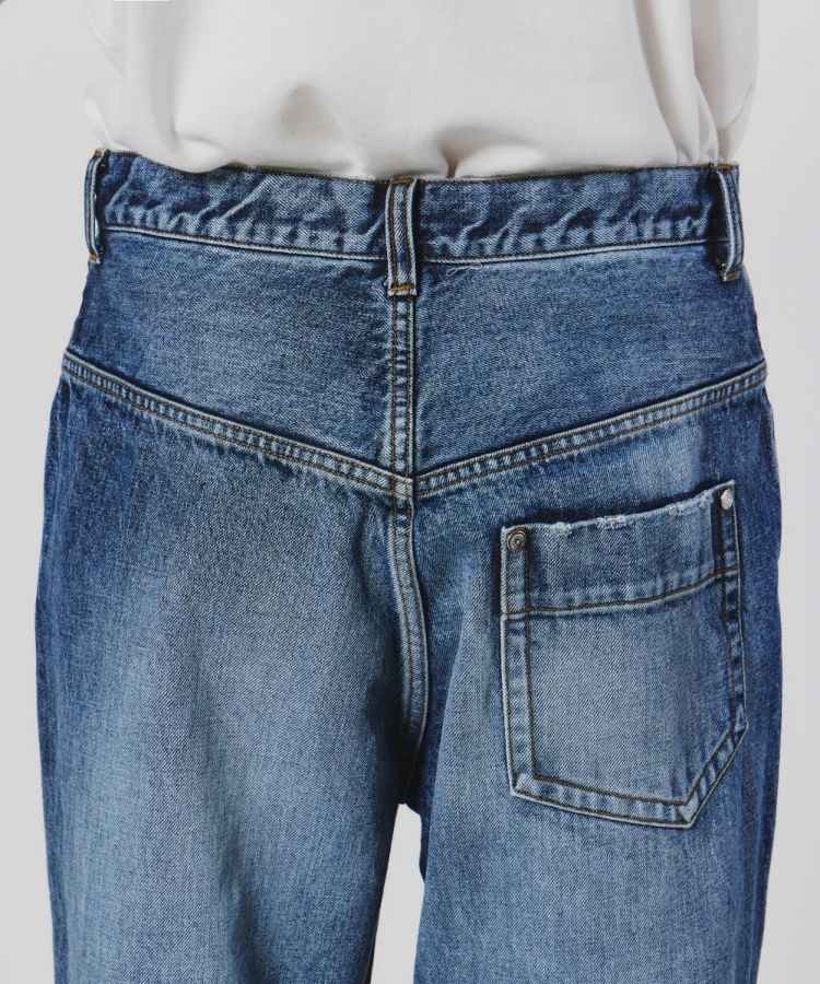 ダブルスタンダードクロージング ジャージとデニム生地のスエット2025春夏 DSC / ワイドデニムパンツ BOTTOMS Night STORE | ダブル