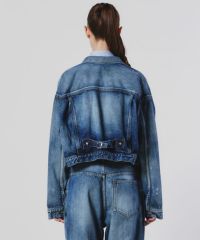 DSC / ショート丈デニムジャケット OUTERS Night STORE | ダブル