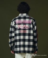 ダブスタ　シャツジャケット　ピンクパンサー　コラボ　バッファローチェック NEW PINK PANTHER×DSC オリジナルチェックシャツジャケット