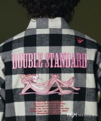 ダブスタ　シャツジャケット　ピンクパンサー　コラボ　バッファローチェック NEW PINK PANTHER×DSC オリジナルチェックシャツジャケット