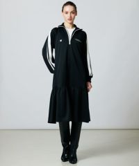 【未使用タグ付き】ESSENTIAL ワンピース　ジャージ　サイドライン ESSENTIAL / ハーフジップサイドラインワンピース ESSENTIAL