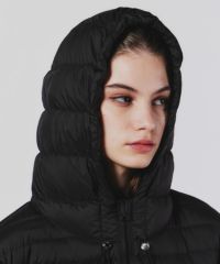 ブラックキルティングダウンジャケット セール】+phenix(プラスフェニックス)QUILTING DOWN JACKET