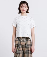 DOUBLE STANDARD CLOTHING ラインストーンロゴプルオーバー セール】ラインストーンロゴプルオーバー（スウェット）｜DOUBLE