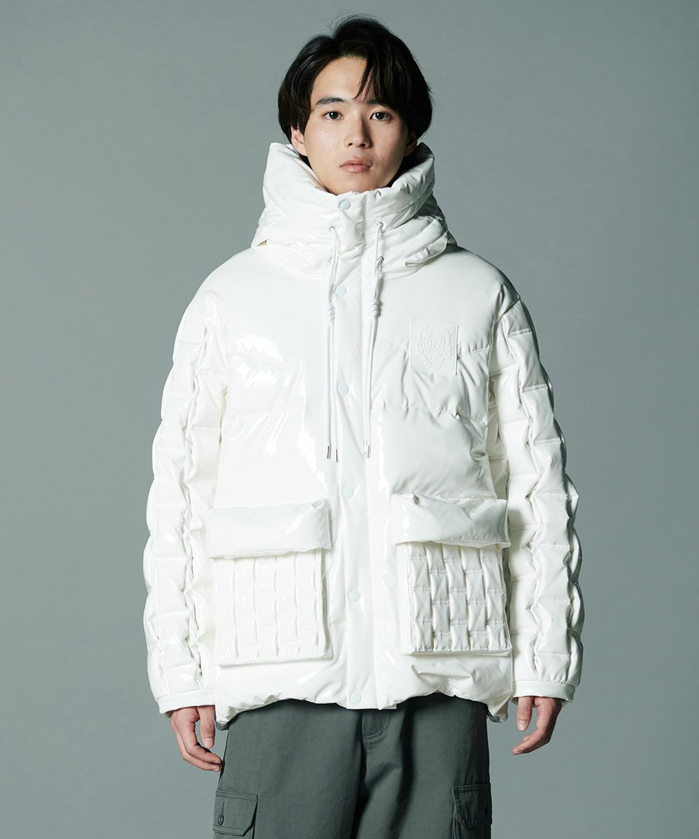 D/him イントレチャートエナメルダウンブルゾン OUTERS Night 