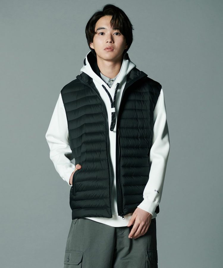 D/him タフタ+ダンボールニットダウンベスト OUTERS Night STORE