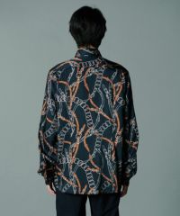 ダブスタ Sov. チェーンプリントシャツ 38 M ダブスタ Sov. チェーンプリントシャツ 38 M