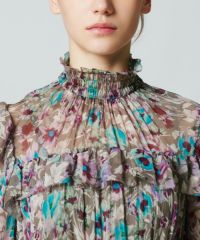 CORCOVADO / Polyester Ciffon ボウタイブラウス CORCOVADO