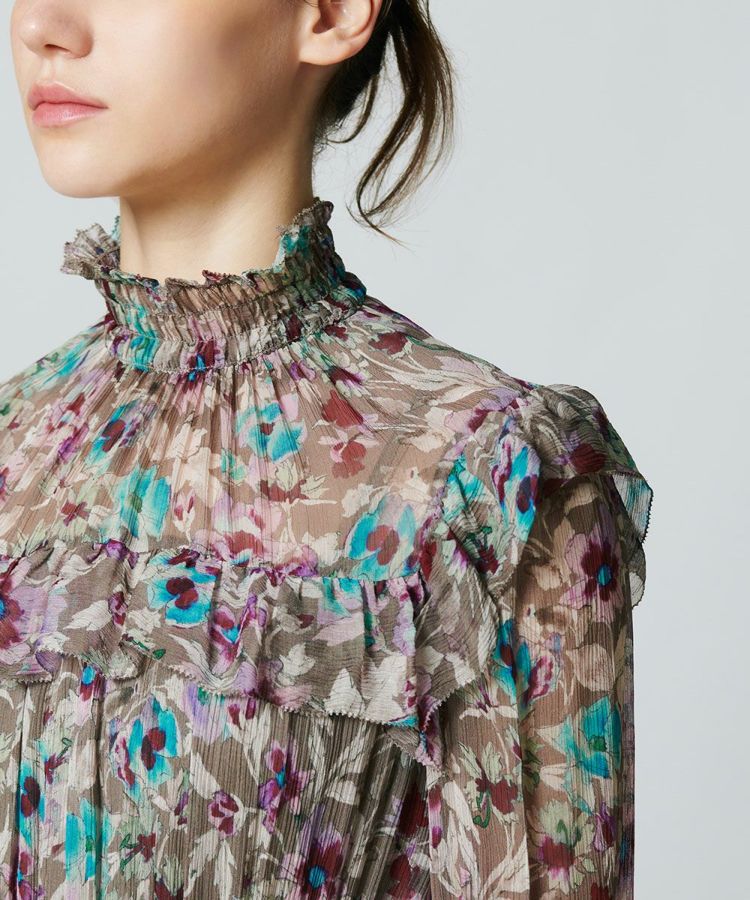 CORCOVADO / Polyester Ciffon プリーツドレス CORCOVADO Night