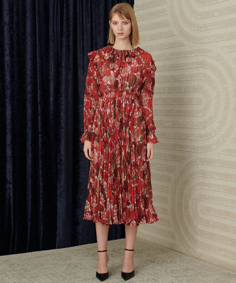 CORCOVADO / Polyester Ciffon プリーツドレス CORCOVADO Night STORE 
