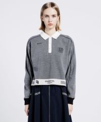 ESSENTIAL / ボンバーヒート裏起毛ポロシャツ TOPS Night STORE
