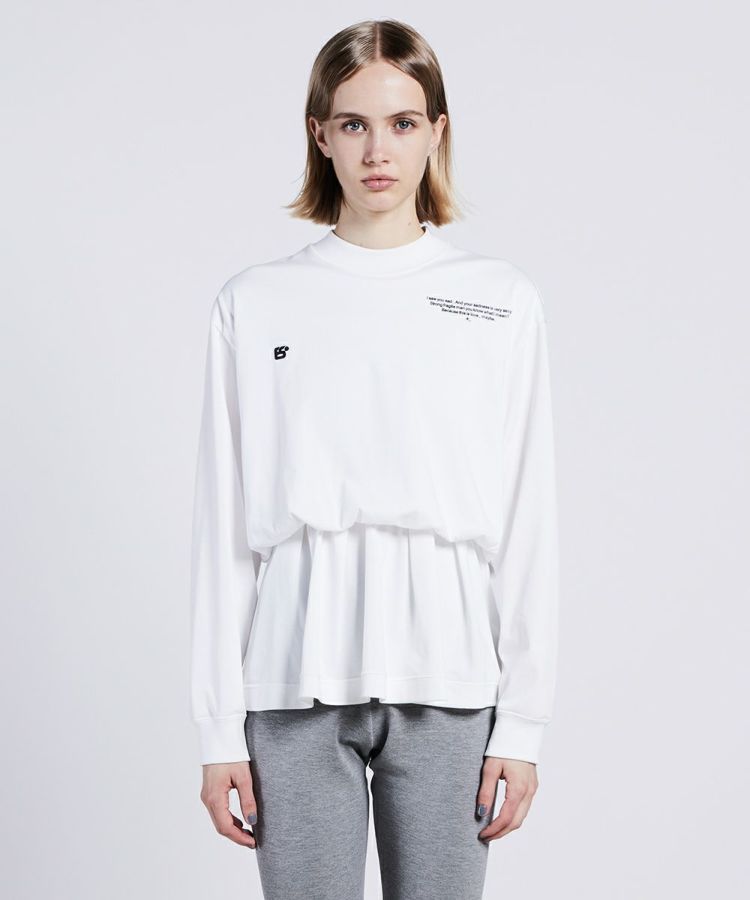 ESSENTIAL / ウエストギャザーロングスリーブTシャツ ESSENTIAL / ウエストギャザーロングスリーブTシャツ TOPS Night