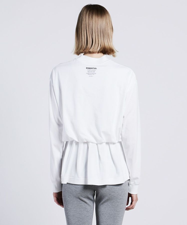 ESSENTIAL / ウエストギャザーロングスリーブTシャツ ESSENTIAL / ウエストギャザーロングスリーブTシャツ TOPS Night