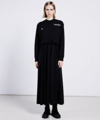 ESSENTIAL / ウエストギャザーロングワンピース DRESS Night