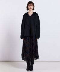 sov. ダンボールボリュームパーカー　ブラック Sov. / ダンボールボリュームパーカー TOPS Night STORE | ダブル