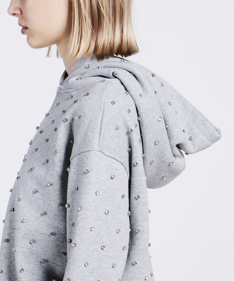 DOUBLE STANDARD CLOTHING ラインストーンロゴプルオーバー セール】ラインストーンロゴプルオーバー（スウェット）｜DOUBLE