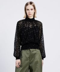 DSC / ハートオパールシャーリングブラウス TOPS Night STORE