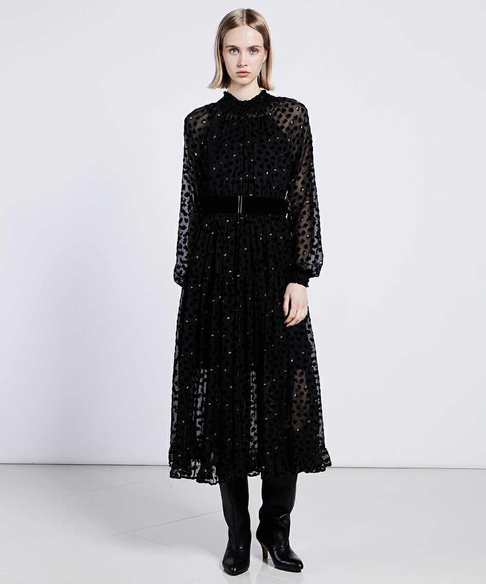 DSC / ハートオパールシャーリングワンピース DRESS Night STORE 