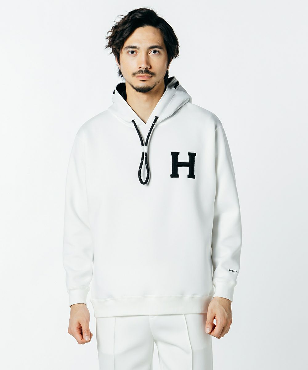 D/him H刺繍ダンボールニットパーカー TOPS Night STORE | ダブル  