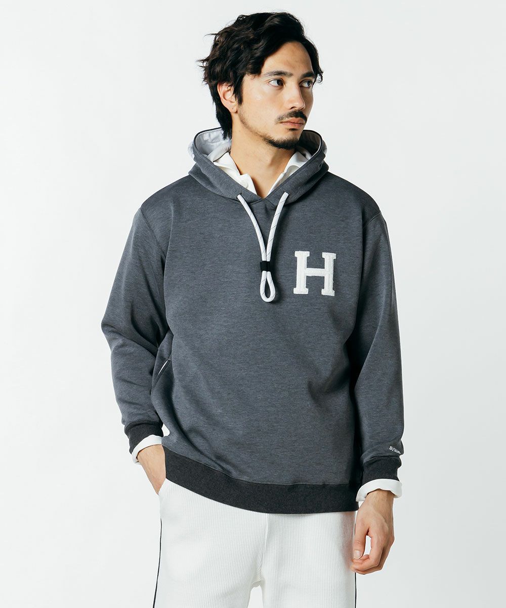 D/him H刺繍ダンボールニットパーカー TOPS Night STORE | ダブル 