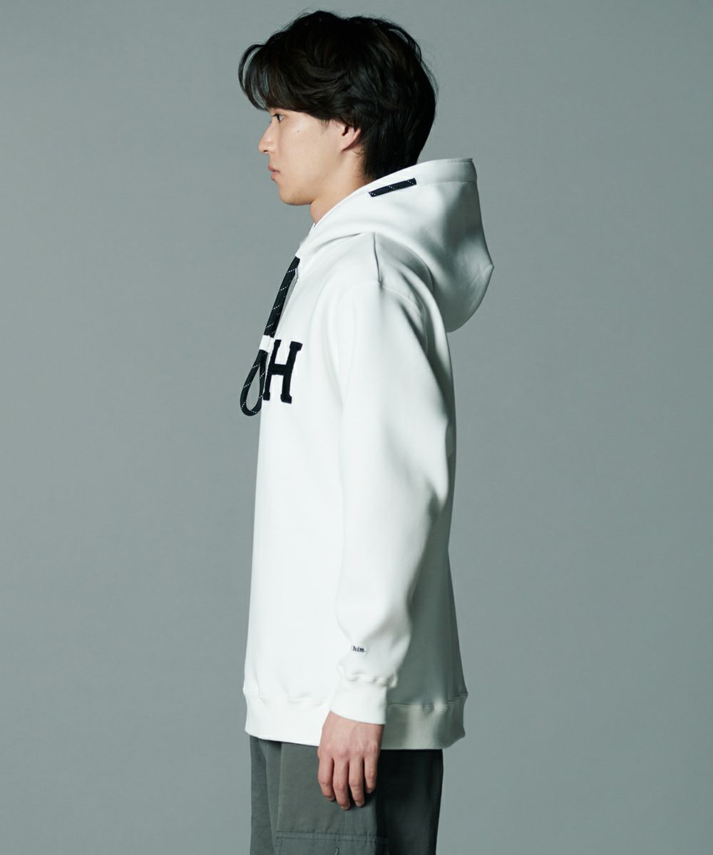 D/him H刺繍ダンボールニットパーカー TOPS Night STORE | ダブル  