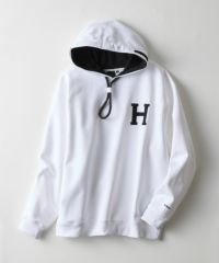 D/him H刺繍裏起毛パーカー TOPS Night STORE | ダブル D/him H刺繍裏起毛パーカー TOPS Night STORE | ダブル