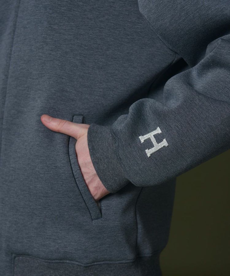 D/him H刺繍 ニットパーカー セットアップ size46 D/him H刺繍ダンボールニットパーカー TOPS Night STORE