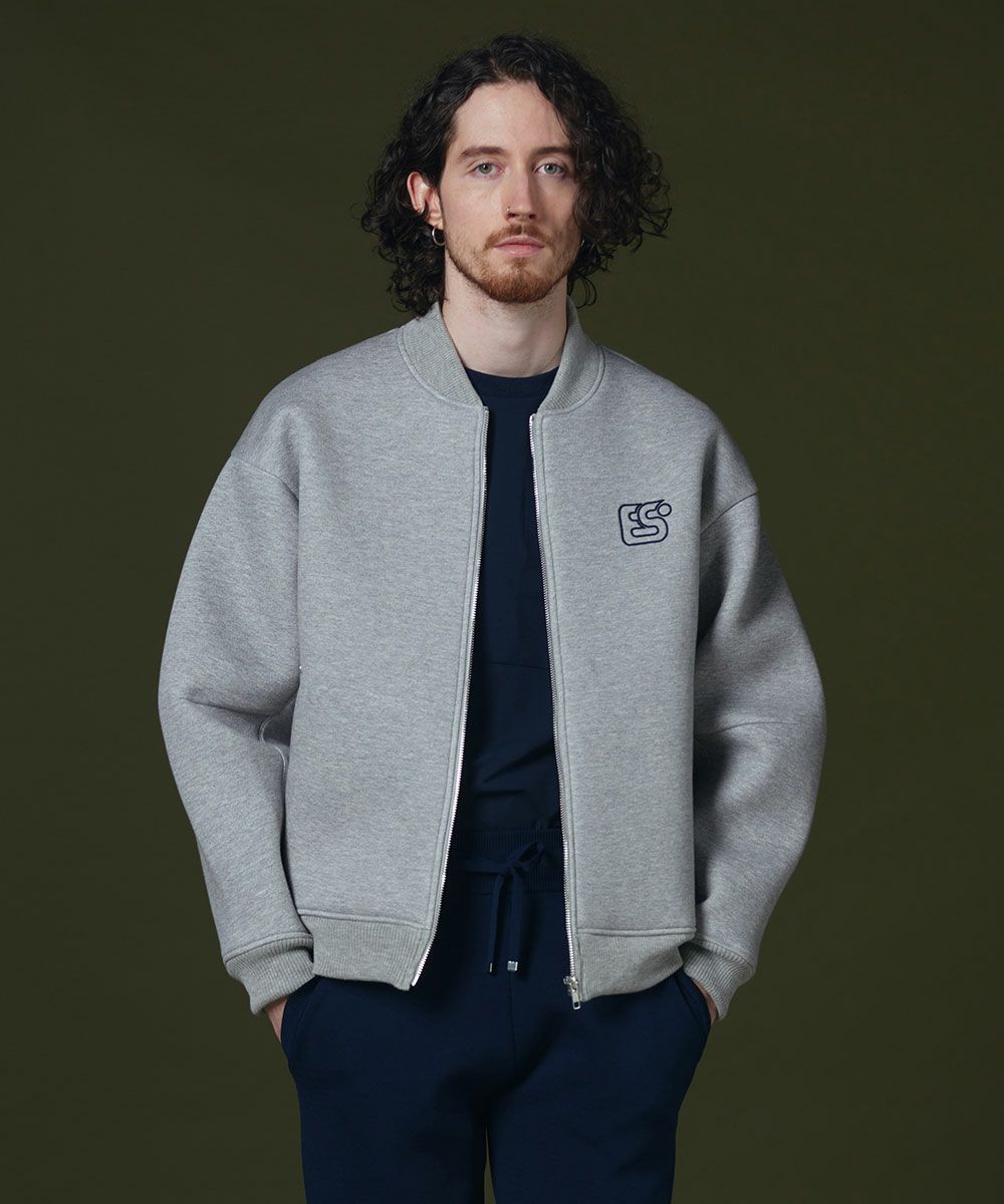 ダンヒル dunhill ドット柄ジップアップナイロンブルゾン ステンカラー  